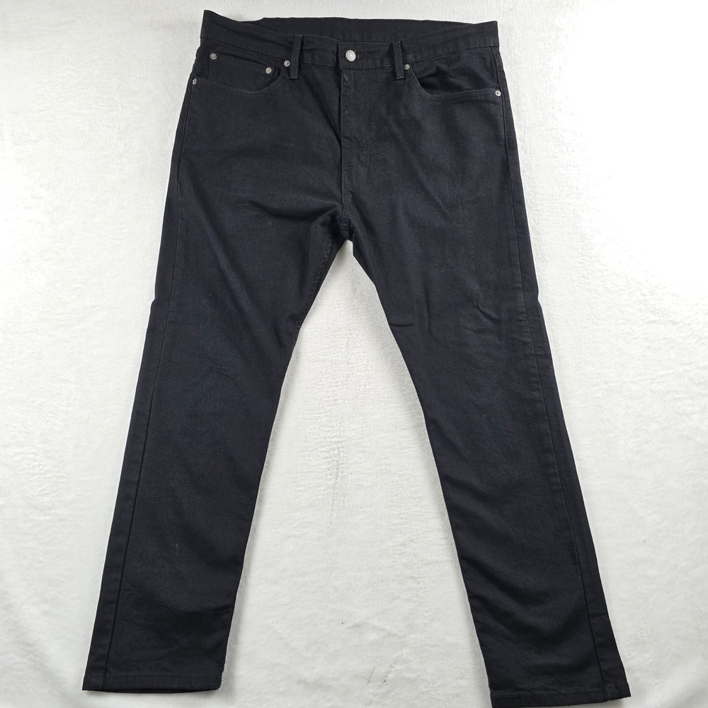 Levis 512 Slim Fit Black Jeans Mens 38x30 Stretch Denim 28833-0287
